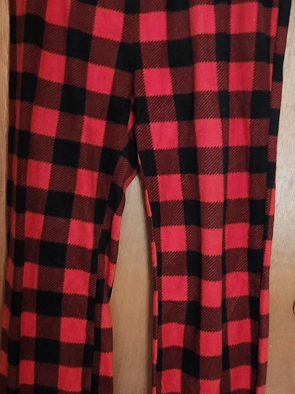 Womens west loop Red and Black Buffalo Plaid Lounge Pants XL
